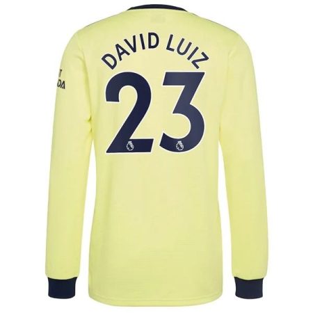 Camisola Arsenal David Luiz 23 Alternativa 2021 2022 – Manga Comprida